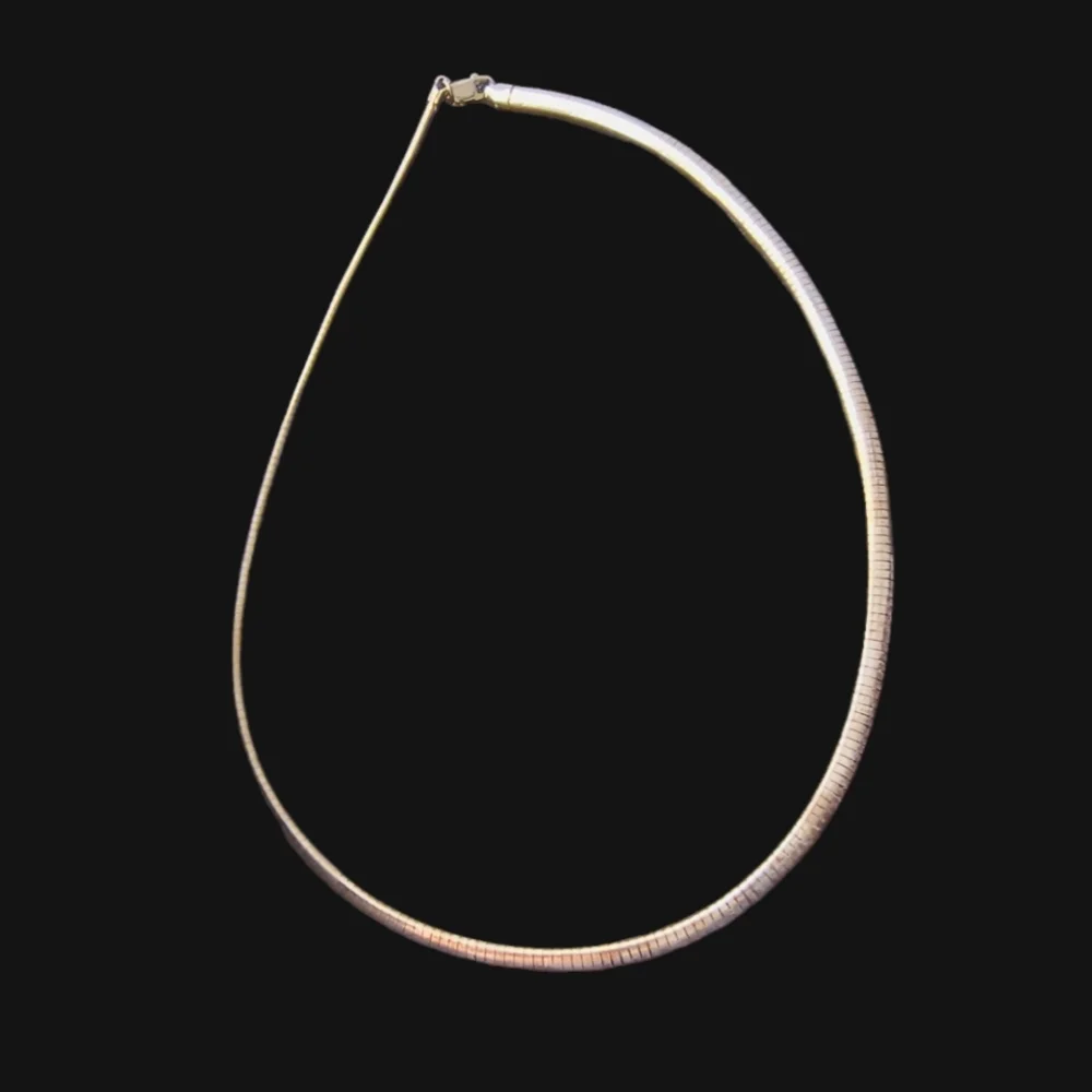 Vintage Sterling Silver Italian 18 Inch Omega Chain Necklace - Picture 3 of 10